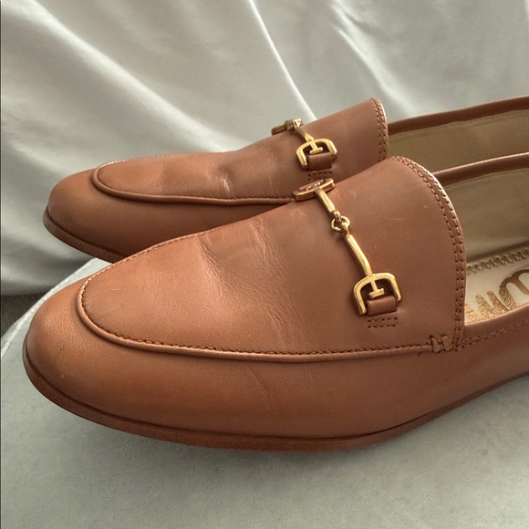 Sam Edelman Men's Cognac Leather Horsebit Loafers - Picture 3 of 7